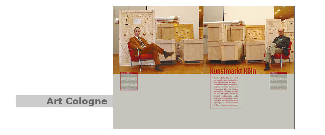 Art Cologne, Gerard Goodrow, Rolf Ricke, Foto: Manfred Wegener, Kln