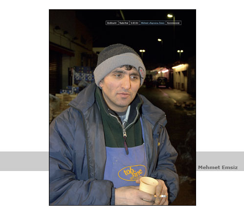 Nachtarbeiter, Mehmet Emsiz, Foto: Manfred Wegener, Kln